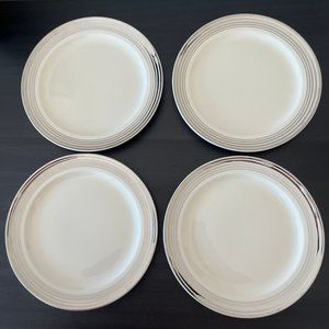 Vintage Taylor Smith & Taylor TST Set of 4 Salad Plates // Art Deco 1872 Pattern
